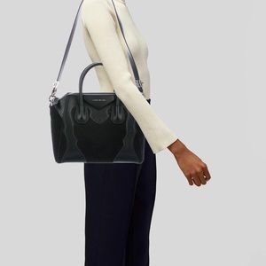 Brand new Givenchy calfskin and leather Brogue handbag